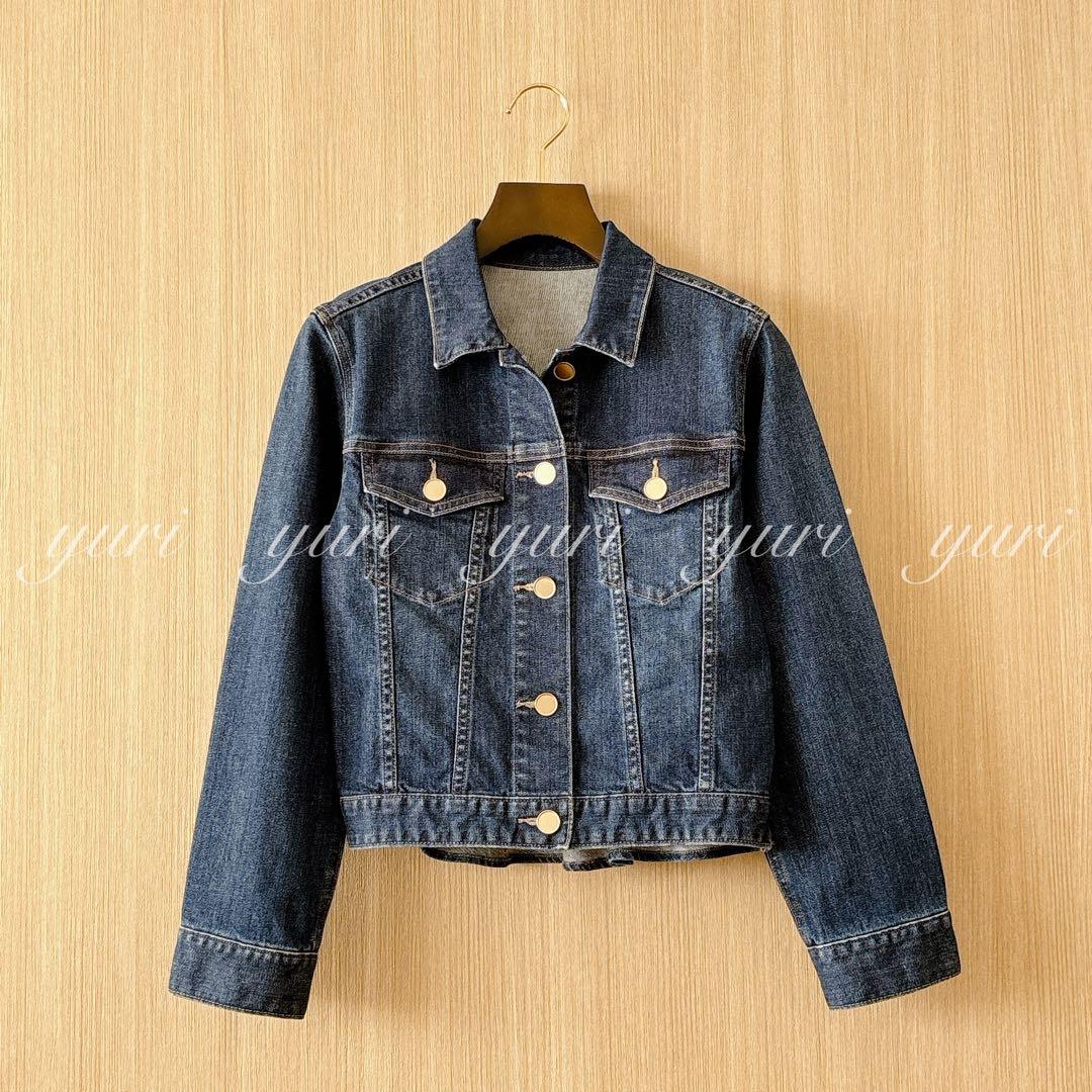 【1372】新品　アナイ　ストレッチデニムペプラム ジャケット　小さいサイズ