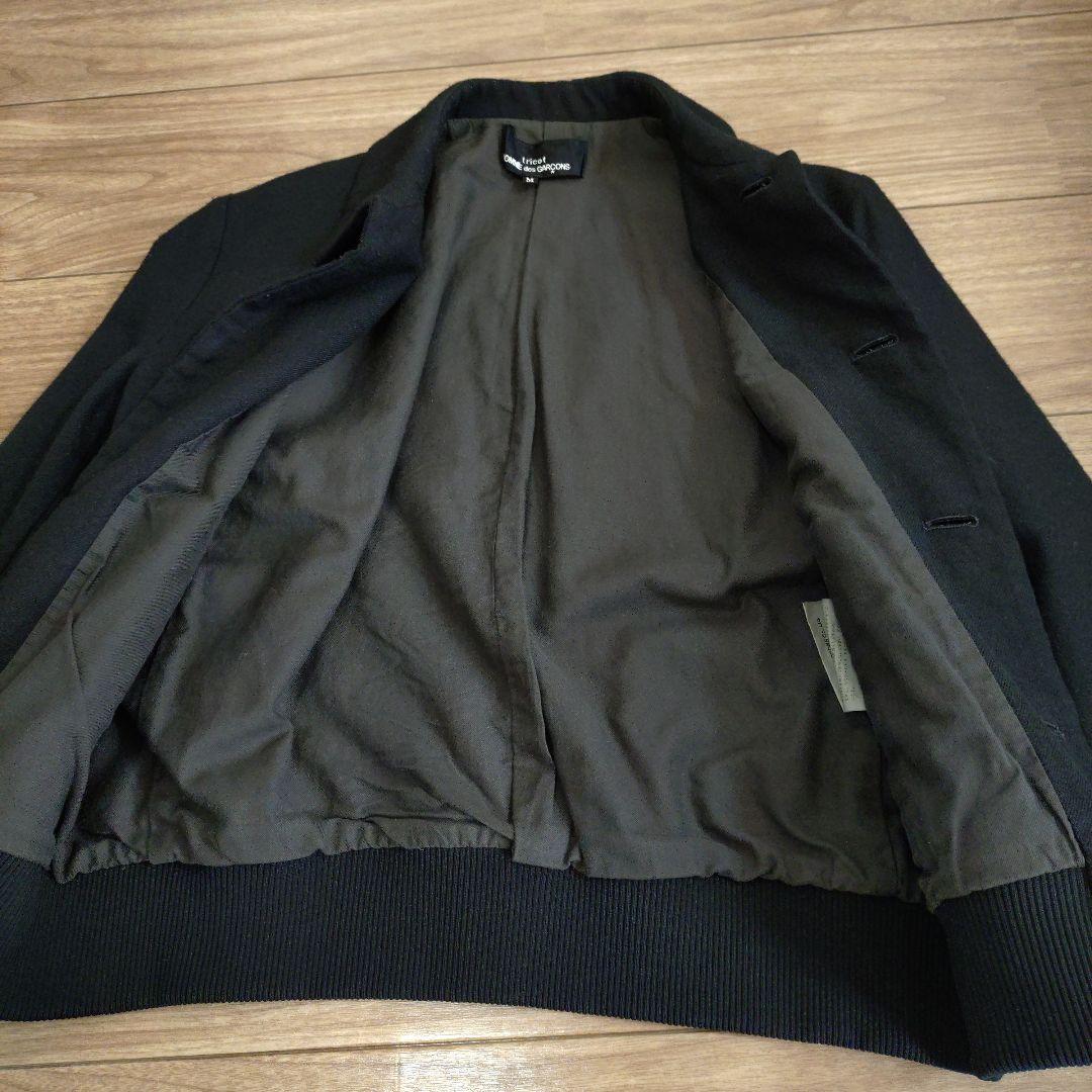 トリココムデギャルソン　ジャケットブルゾン　　ブラック　ウール