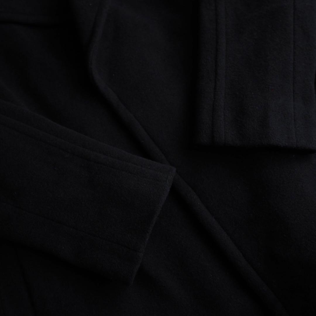 ローレン ラルフローレン イタリア生地 ウール カシミヤ ロングコート 黒