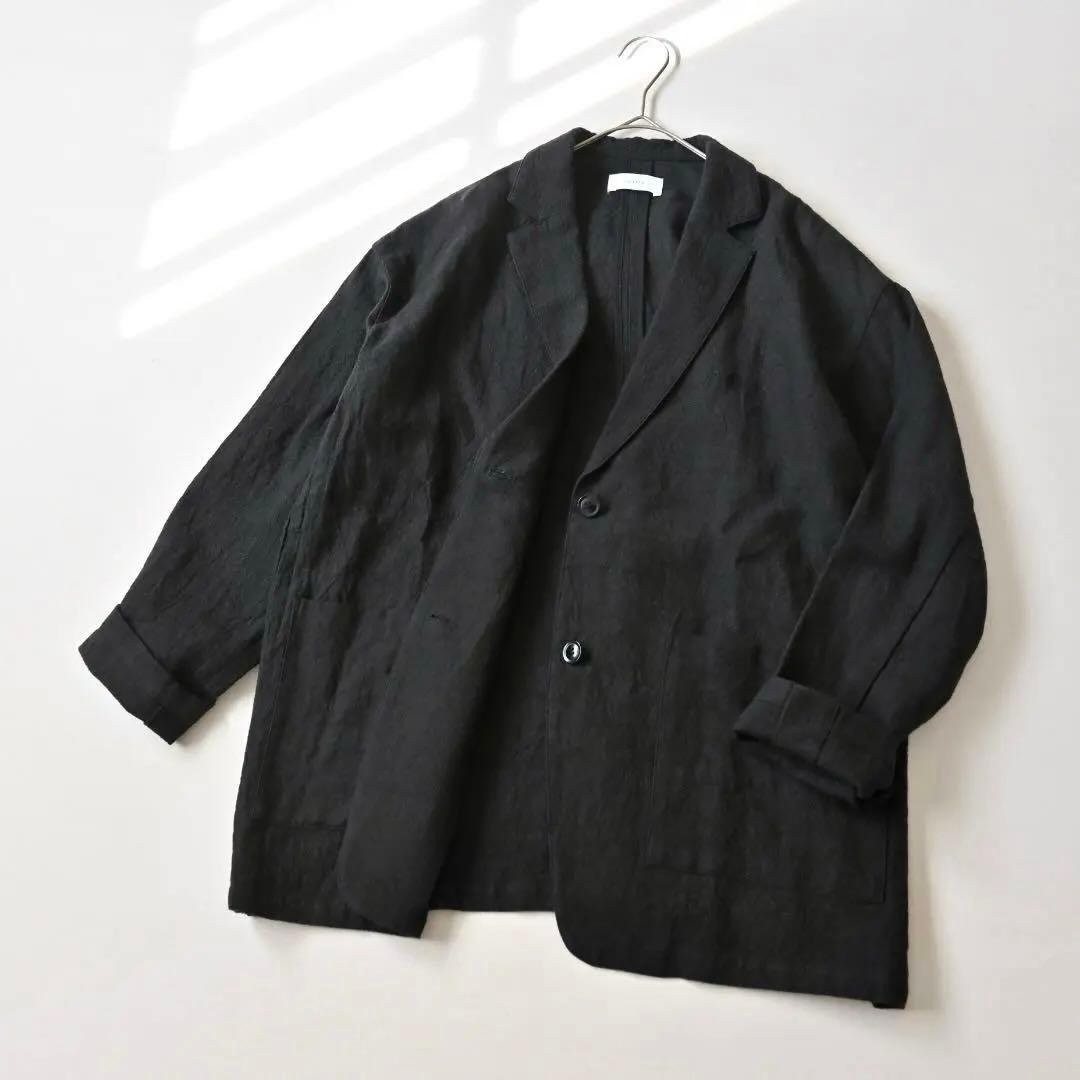 かぐれ リネン テーラードジャケット