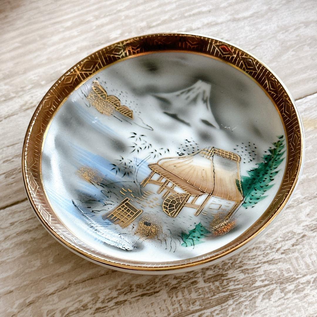 九谷焼　小皿　21枚　まとめセット　M夕三八等　箱あわせ　昭和レトロ　時代物