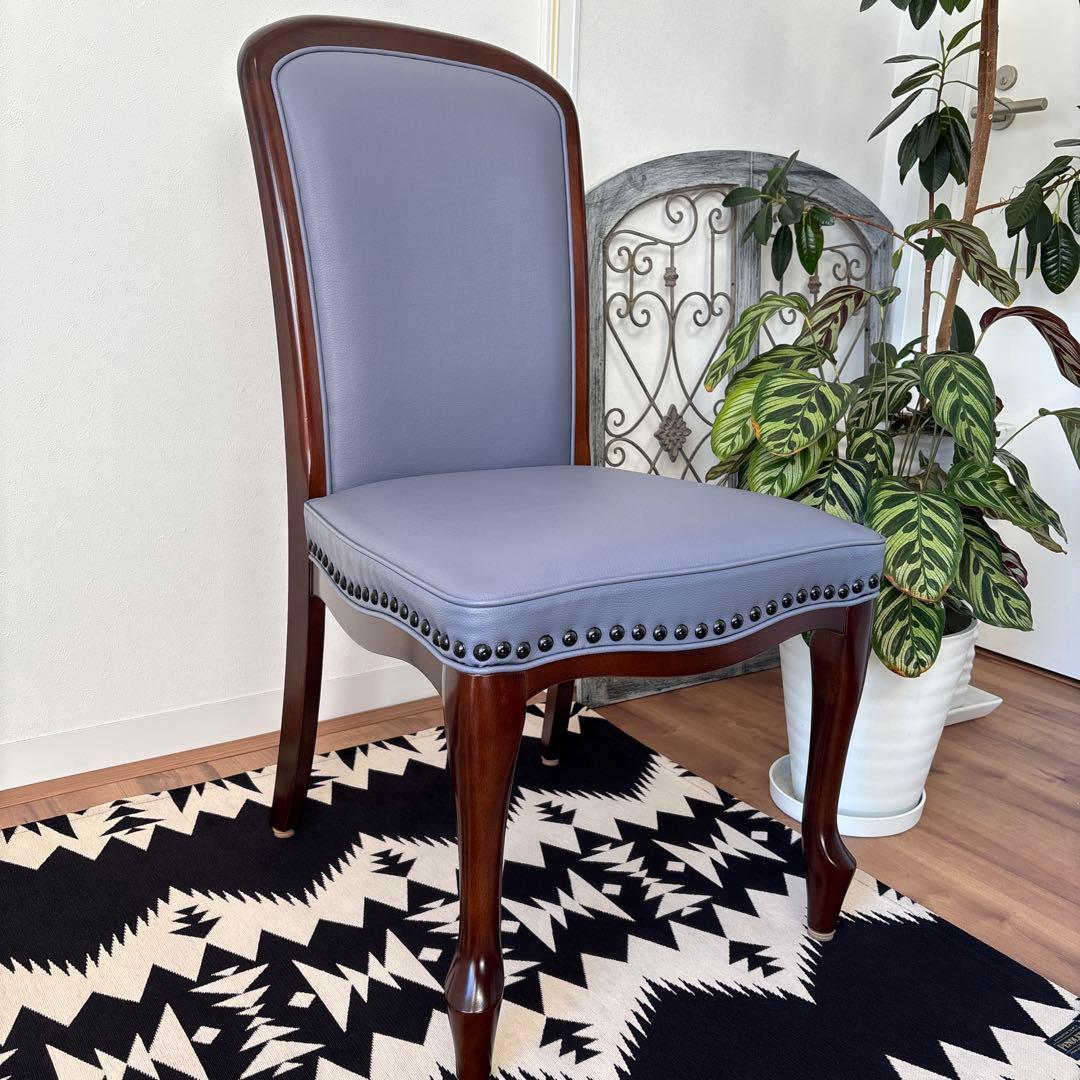 美品　マルニ木工　ベルサイユシリーズ　ダイニングチェア　猫脚　ロココ調　②