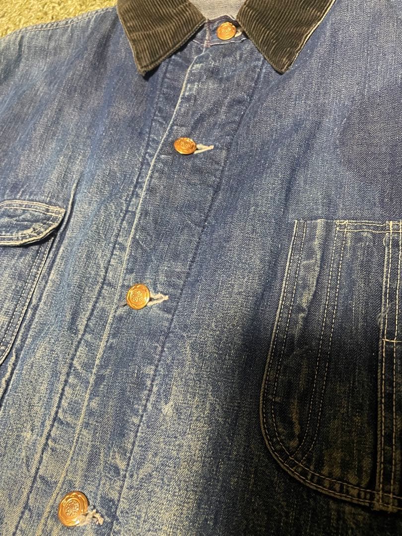 希少 レア ボロ デニム カバーオール ブランケット