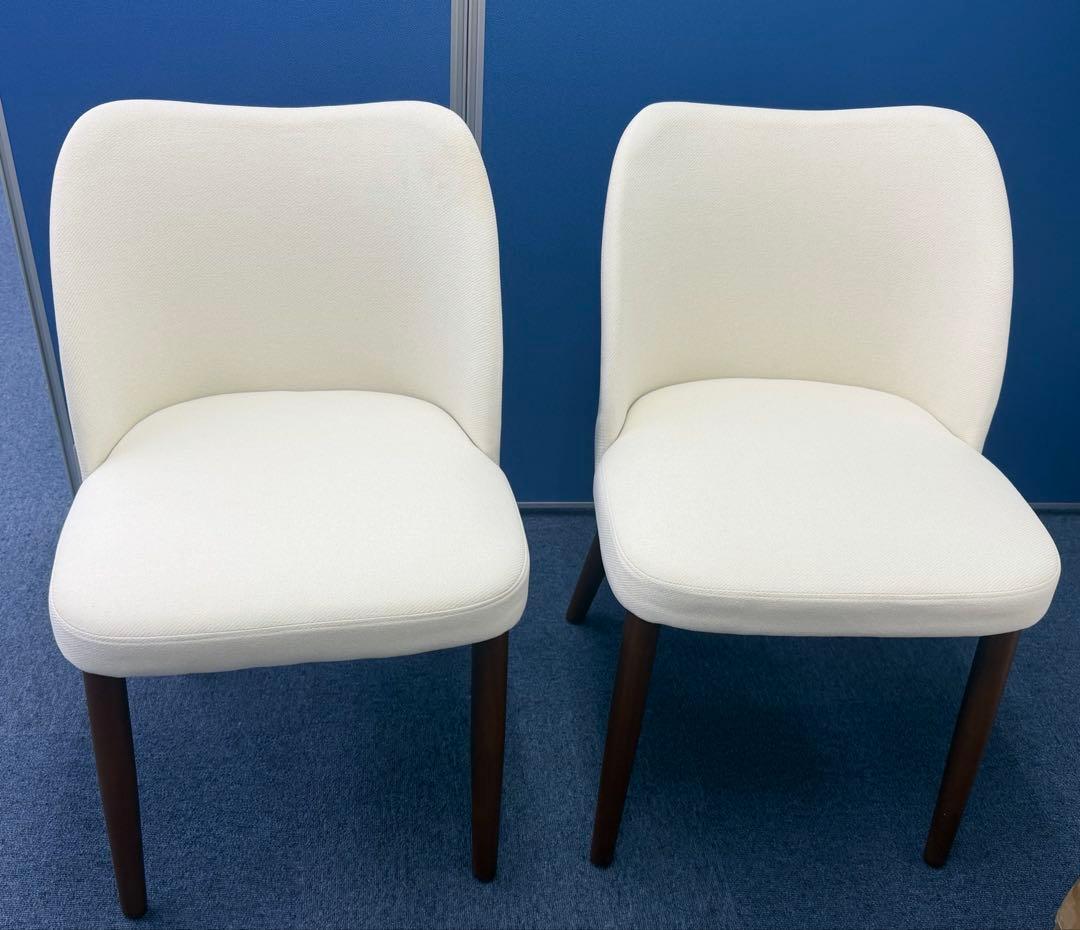 0207-K0025 ダイニングチェア 2脚セット ホワイト