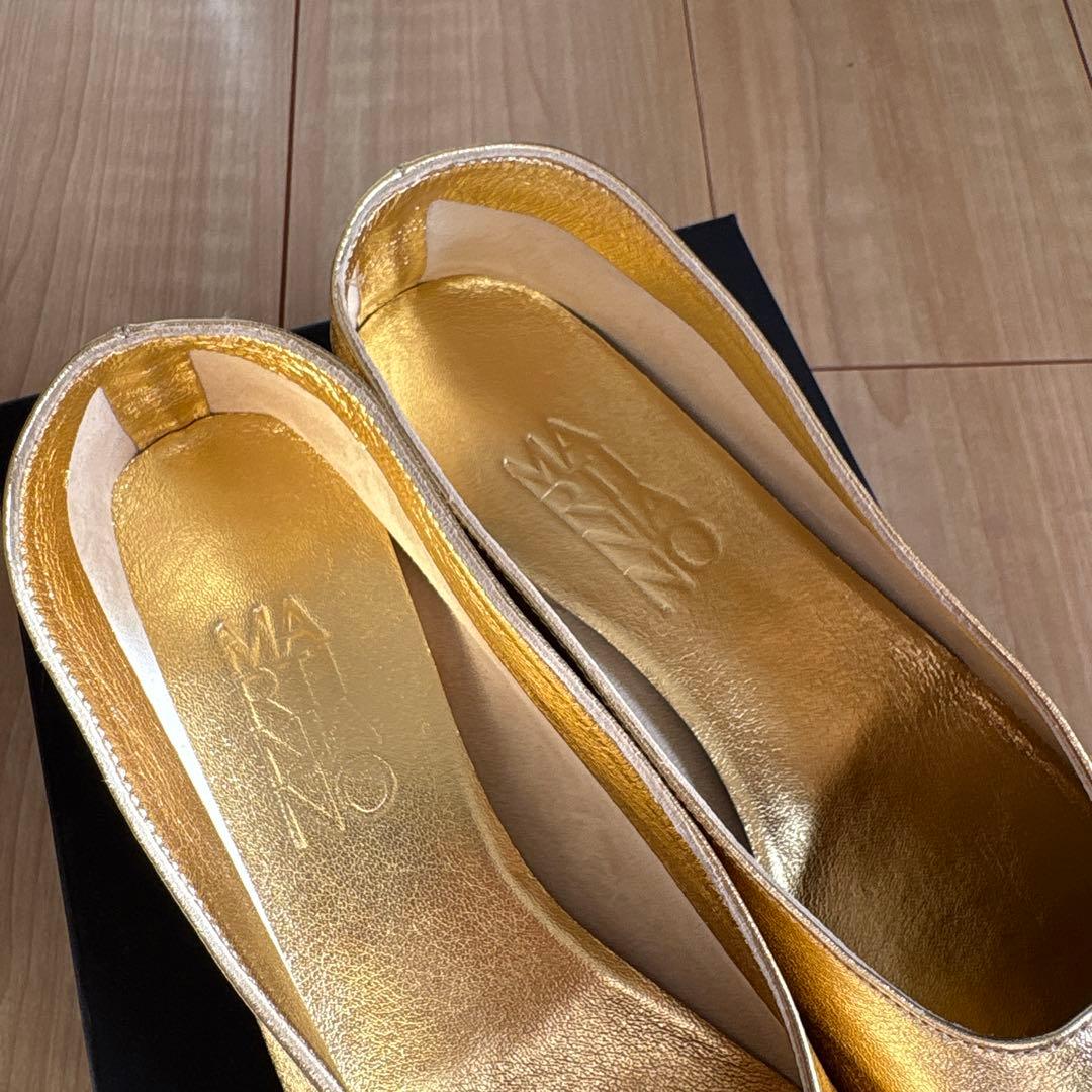 【新品未使用】＜MARTINIANO＞GLOVE Gold COLOR/38