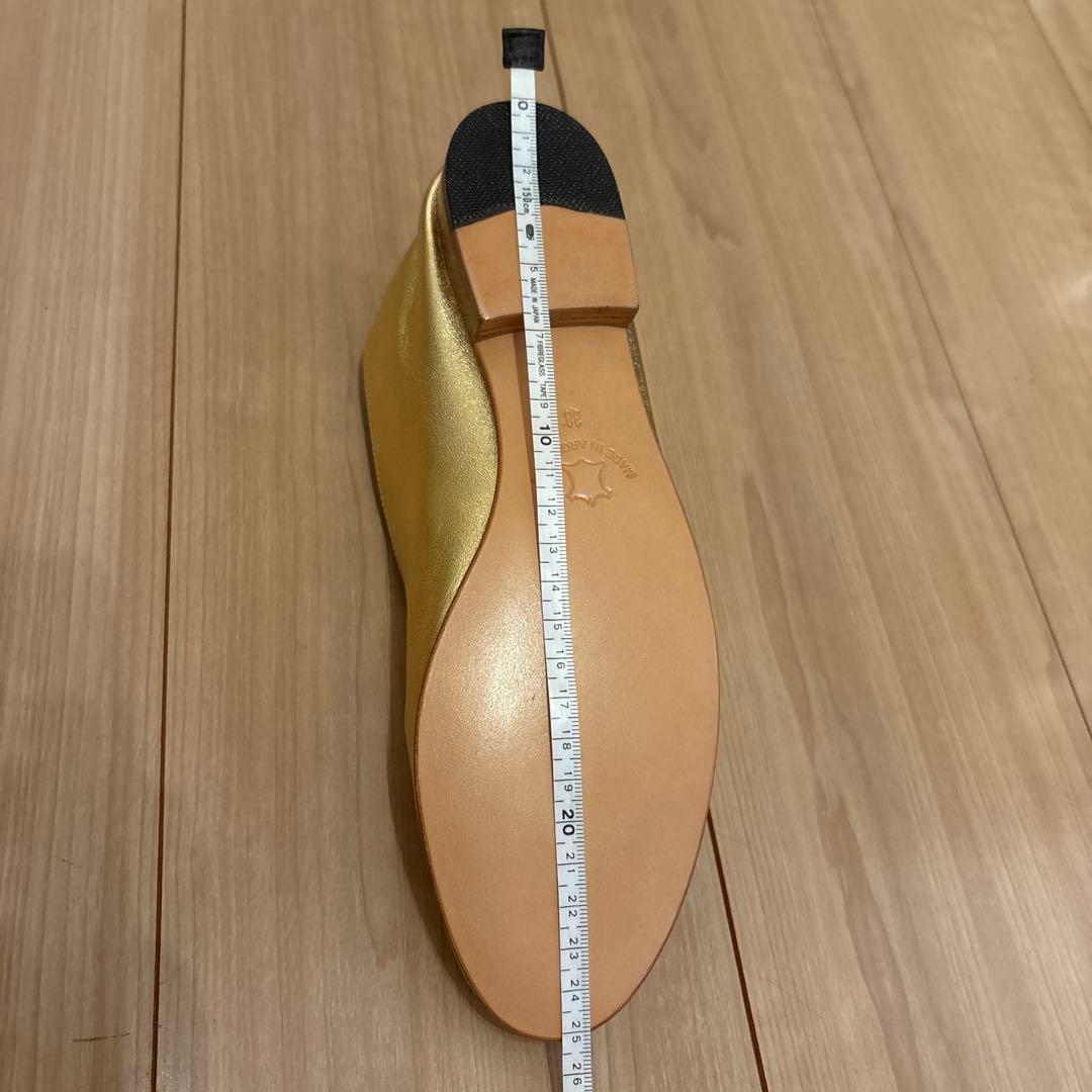 【新品未使用】＜MARTINIANO＞GLOVE Gold COLOR/38