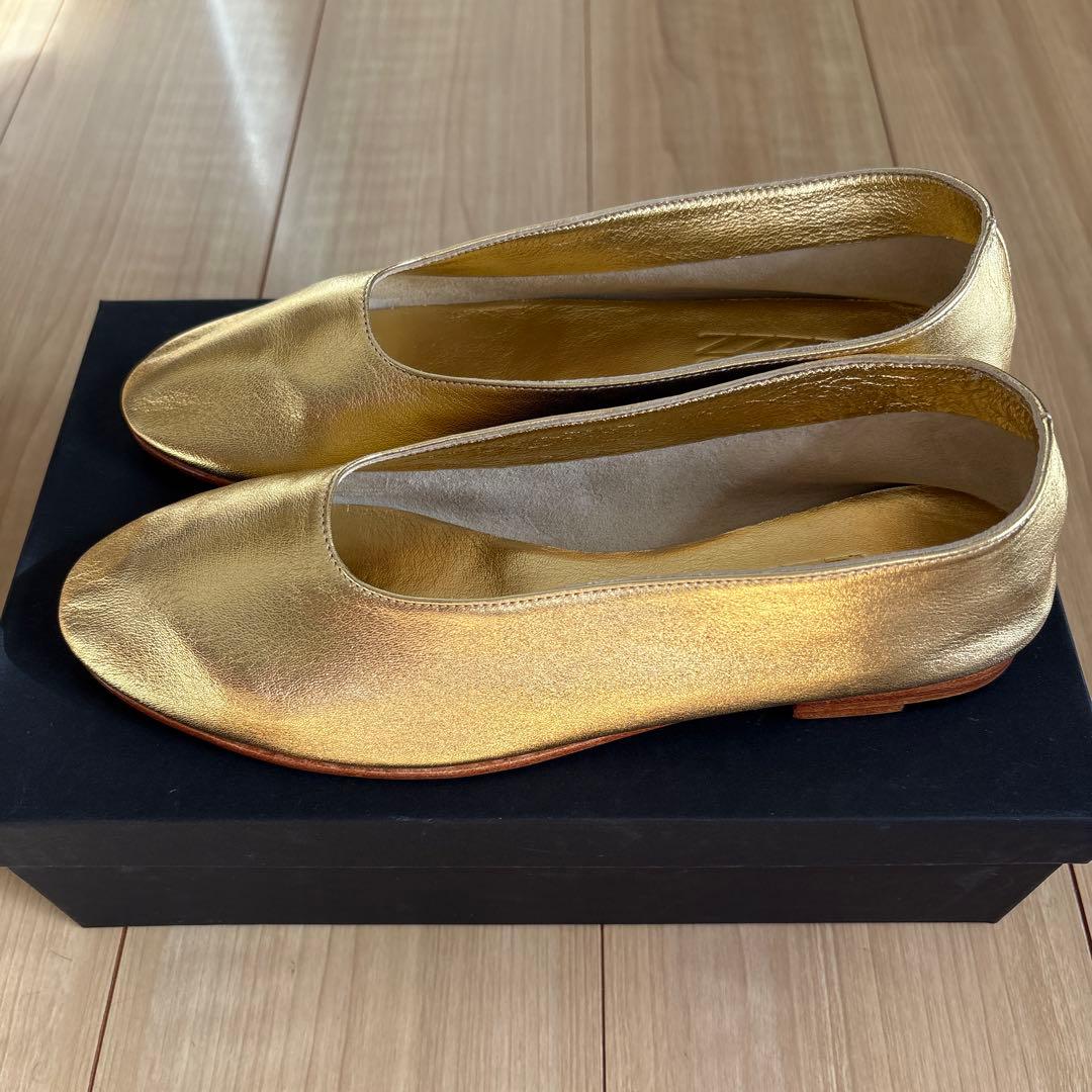 【新品未使用】＜MARTINIANO＞GLOVE Gold COLOR/38