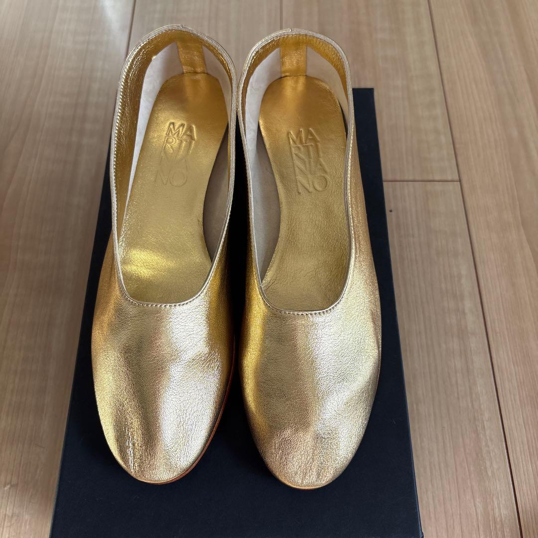 【新品未使用】＜MARTINIANO＞GLOVE Gold COLOR/38