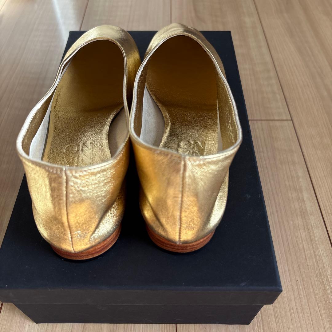 【新品未使用】＜MARTINIANO＞GLOVE Gold COLOR/38