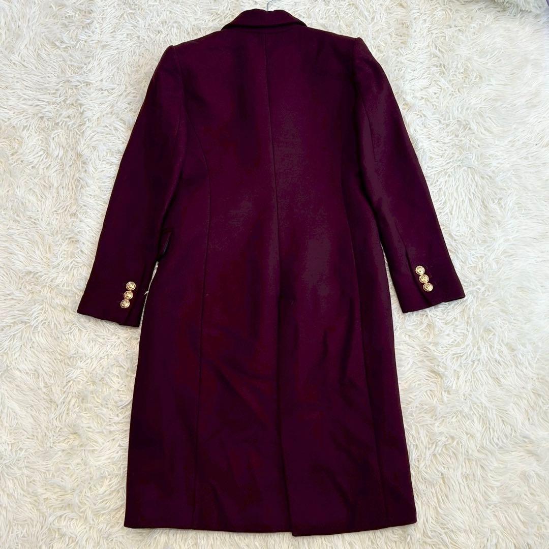 ✨美品✨ ザラ 近年モデル ダブルチェスターコート マンテコ ウール混 金ボタン