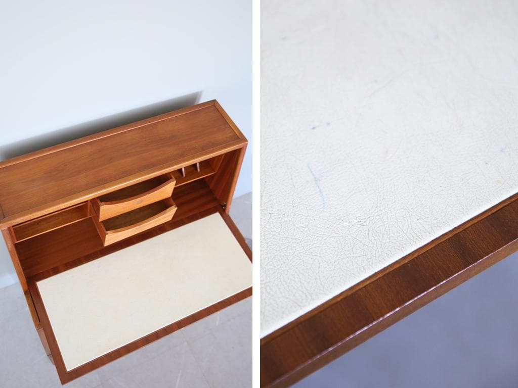 英国アンティークチーク古木ライティングビューロー/木製デスク/勉強机89-112