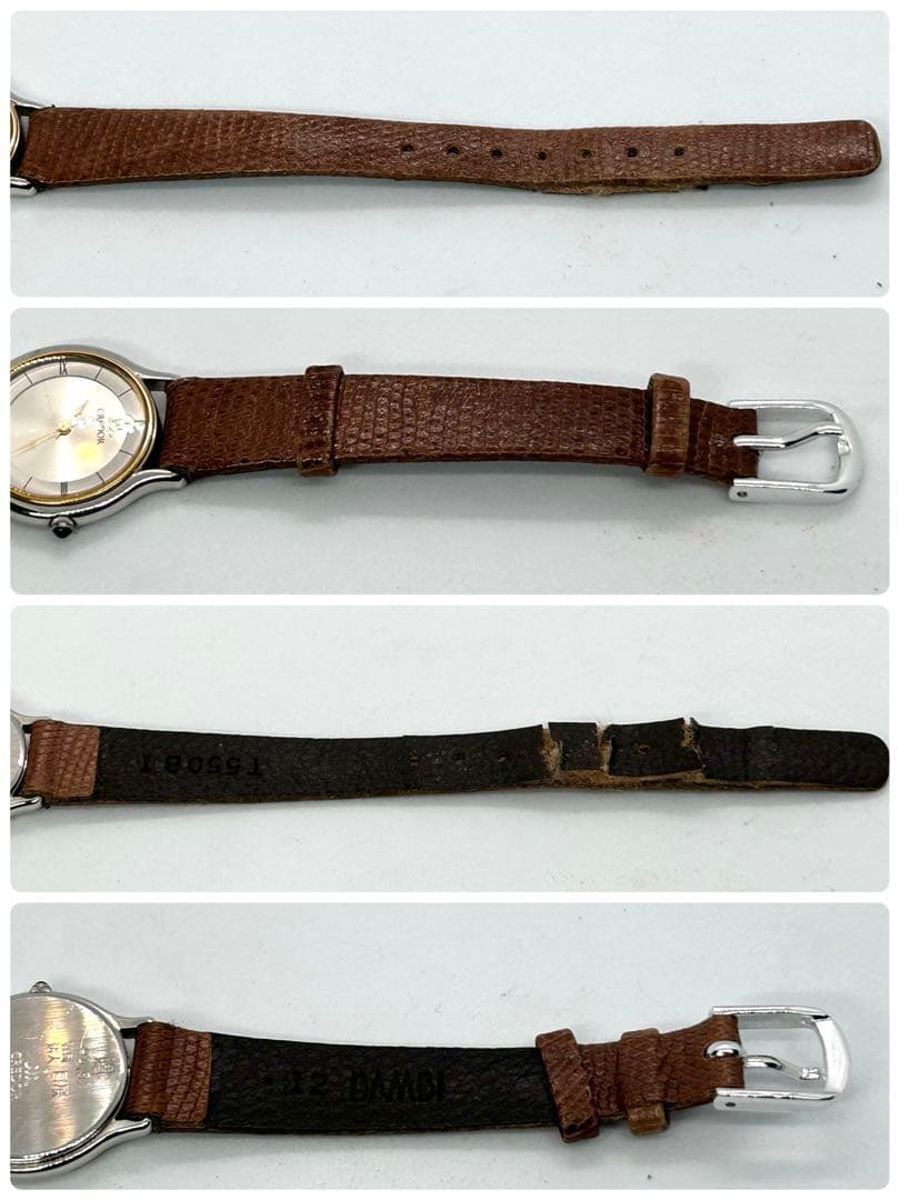 新品電池 稼働 18KTベゼル SEIKO クレドール 5A70-0610 時計