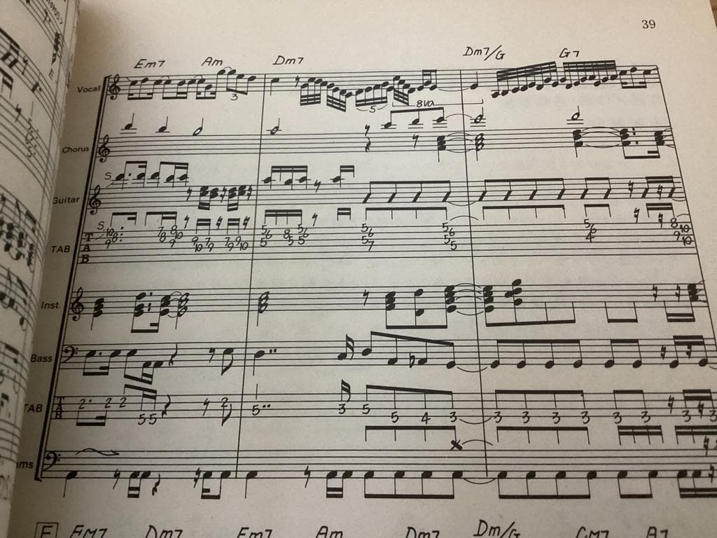 ★楽譜/杏里/COOOL/気ままにREFLECTION/タブ譜/バンドスコア