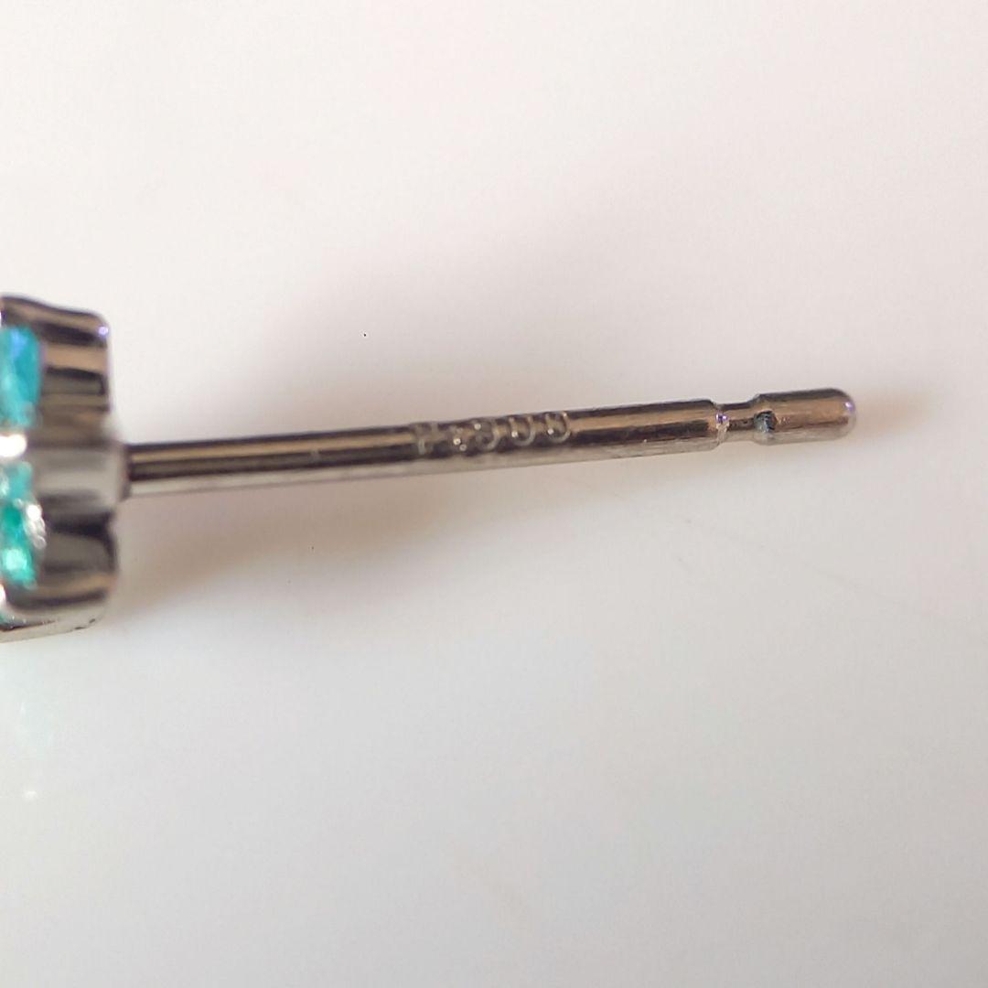 Pt900 パライバトルマリン ピアス