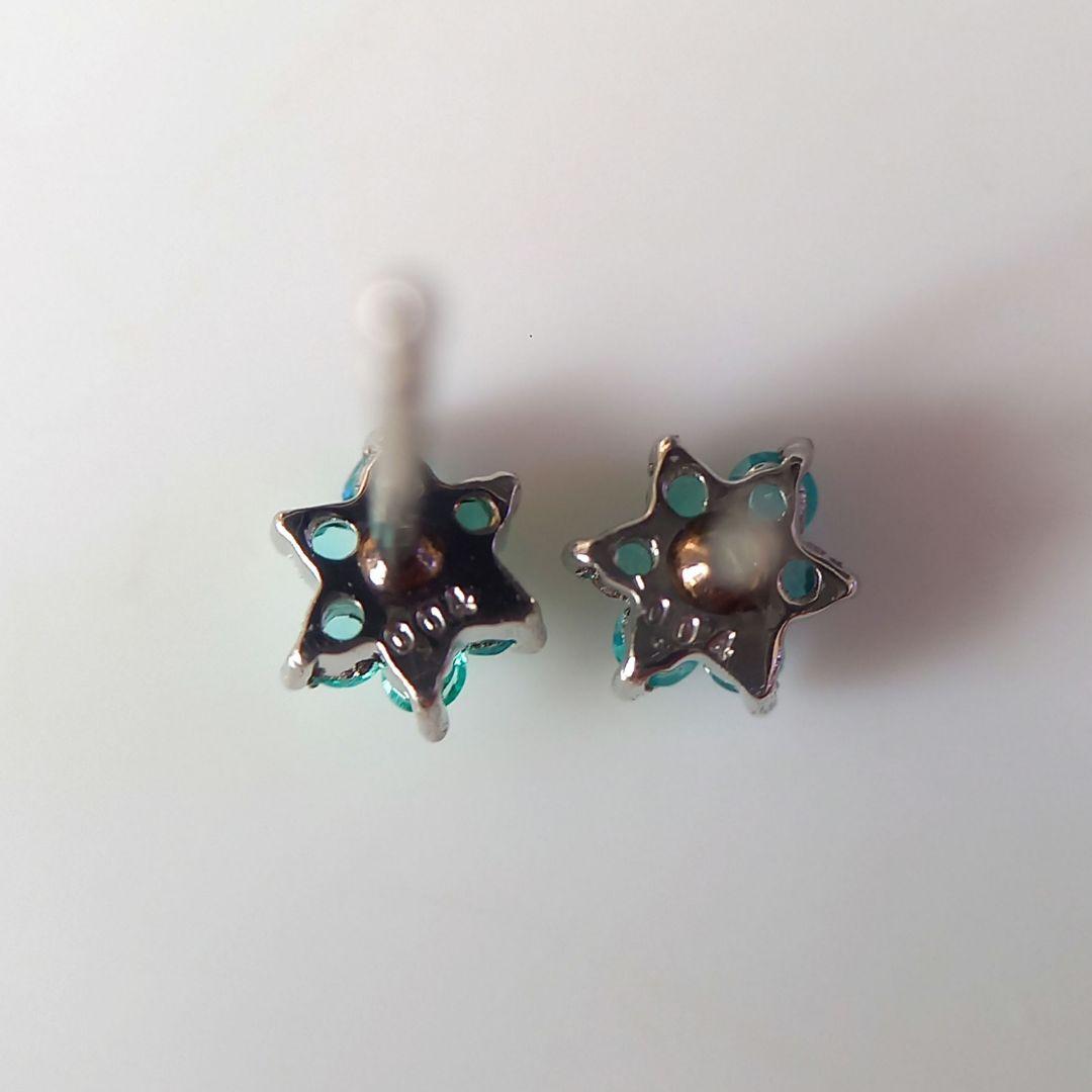 Pt900 パライバトルマリン ピアス