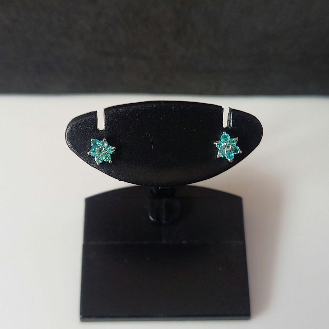 Pt900 パライバトルマリン ピアス