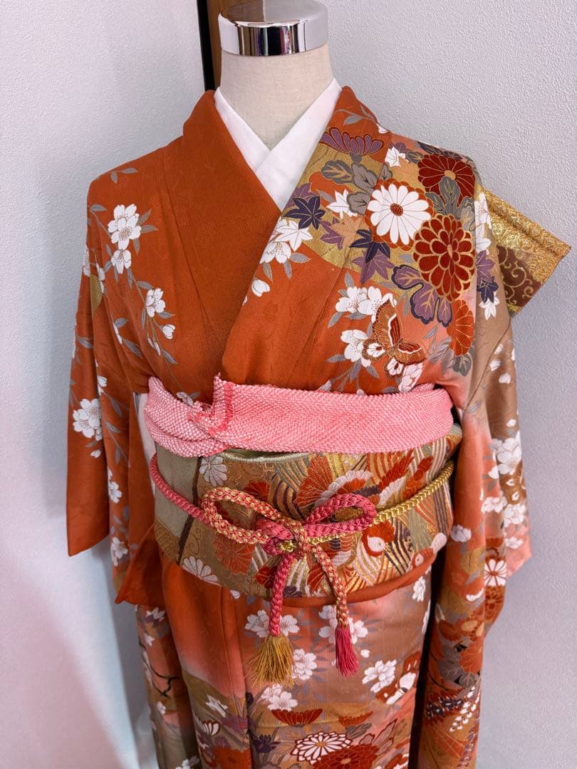 振袖フルセット　8点セット　古典柄