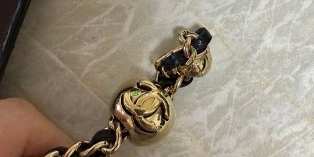 CHANEL チェーン ショルダー付 キャビアスキン マトラッセ 16 PRO