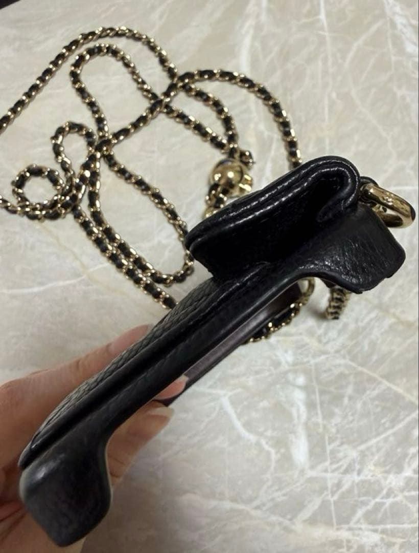 CHANEL チェーン ショルダー付 キャビアスキン マトラッセ 16 PRO