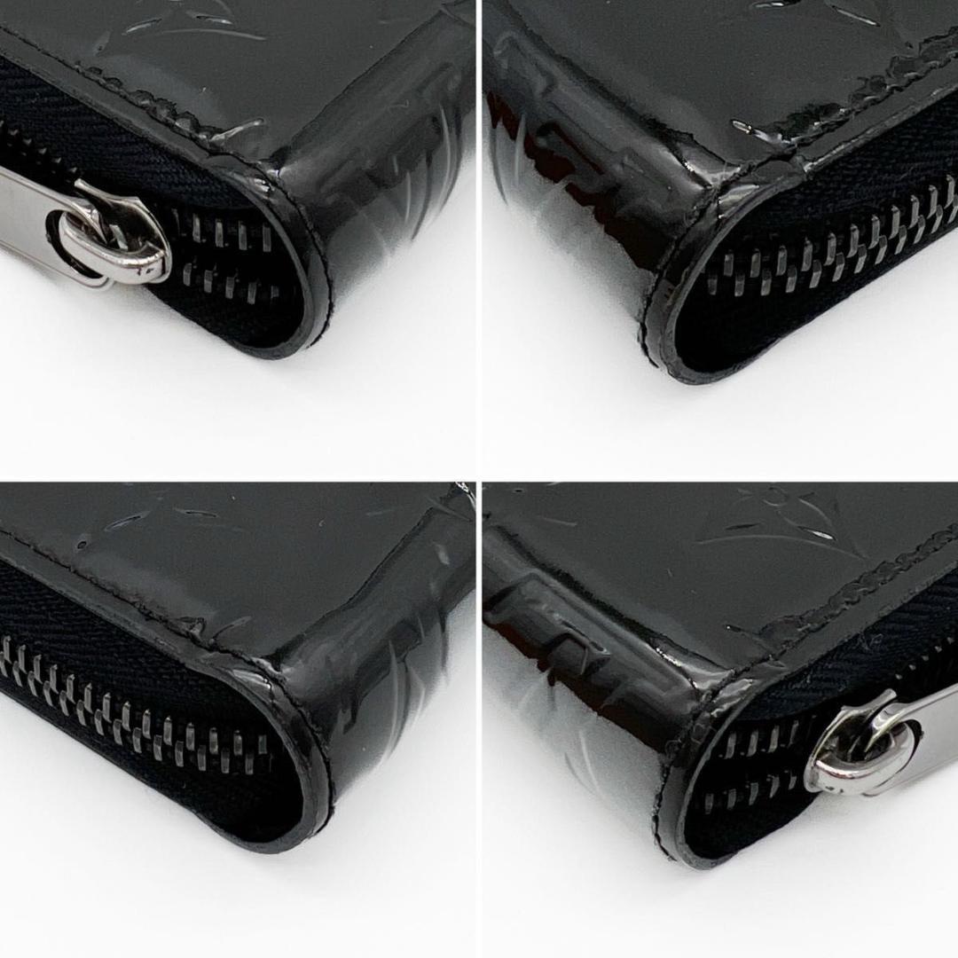 【使用わずか】ヴィトン ヴェルニ ジッピーウォレット ラウンド 長財布 黒