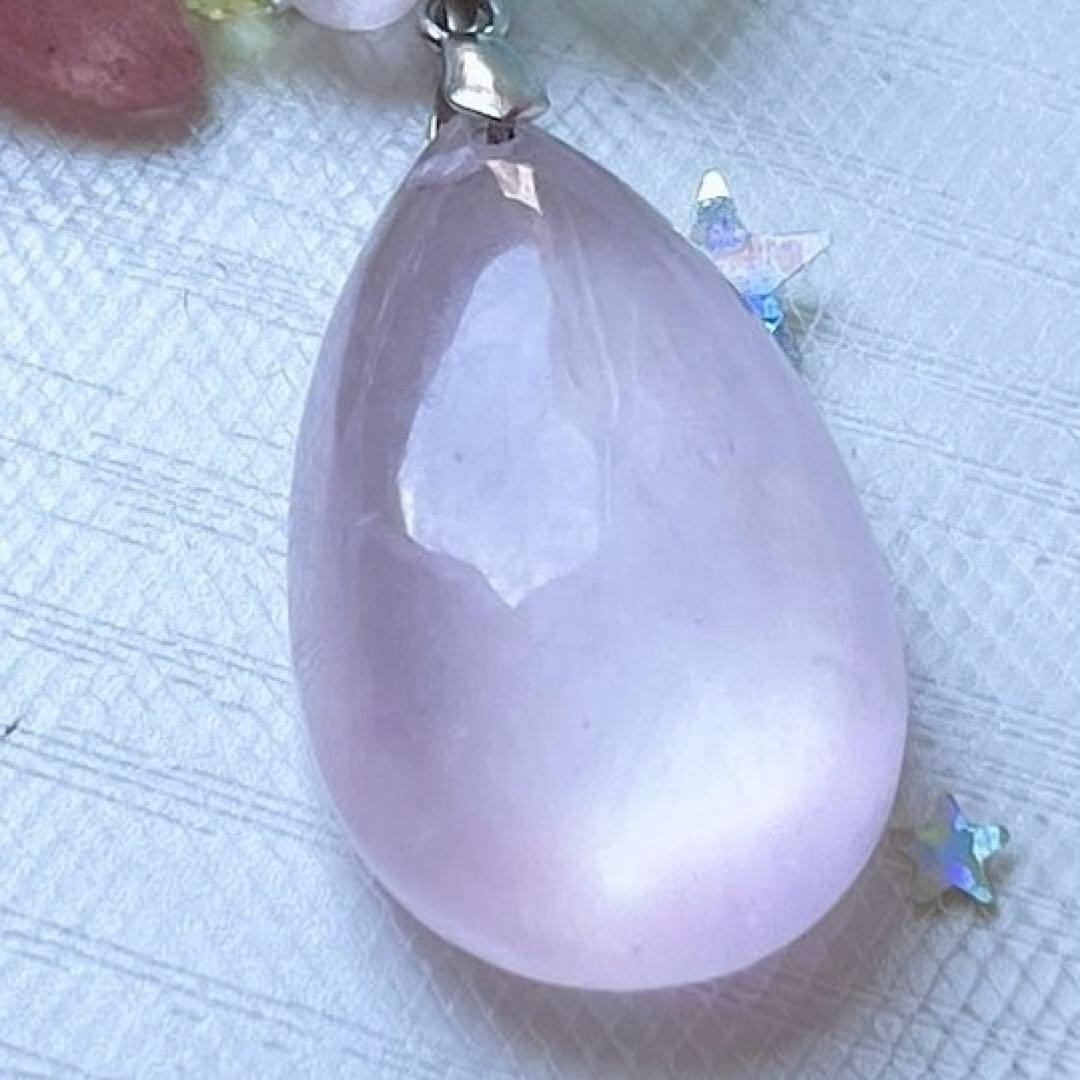 まゆ様♥️スターローズクォーツ＆ストロベリークォーツプルメリア・ミックスベリル