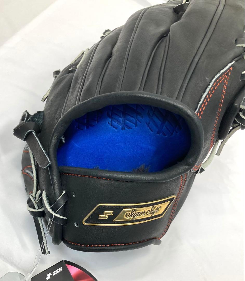 3586N9パ 未使用 SSK グローブ 軟式野球 外野手 右投げ ブラック