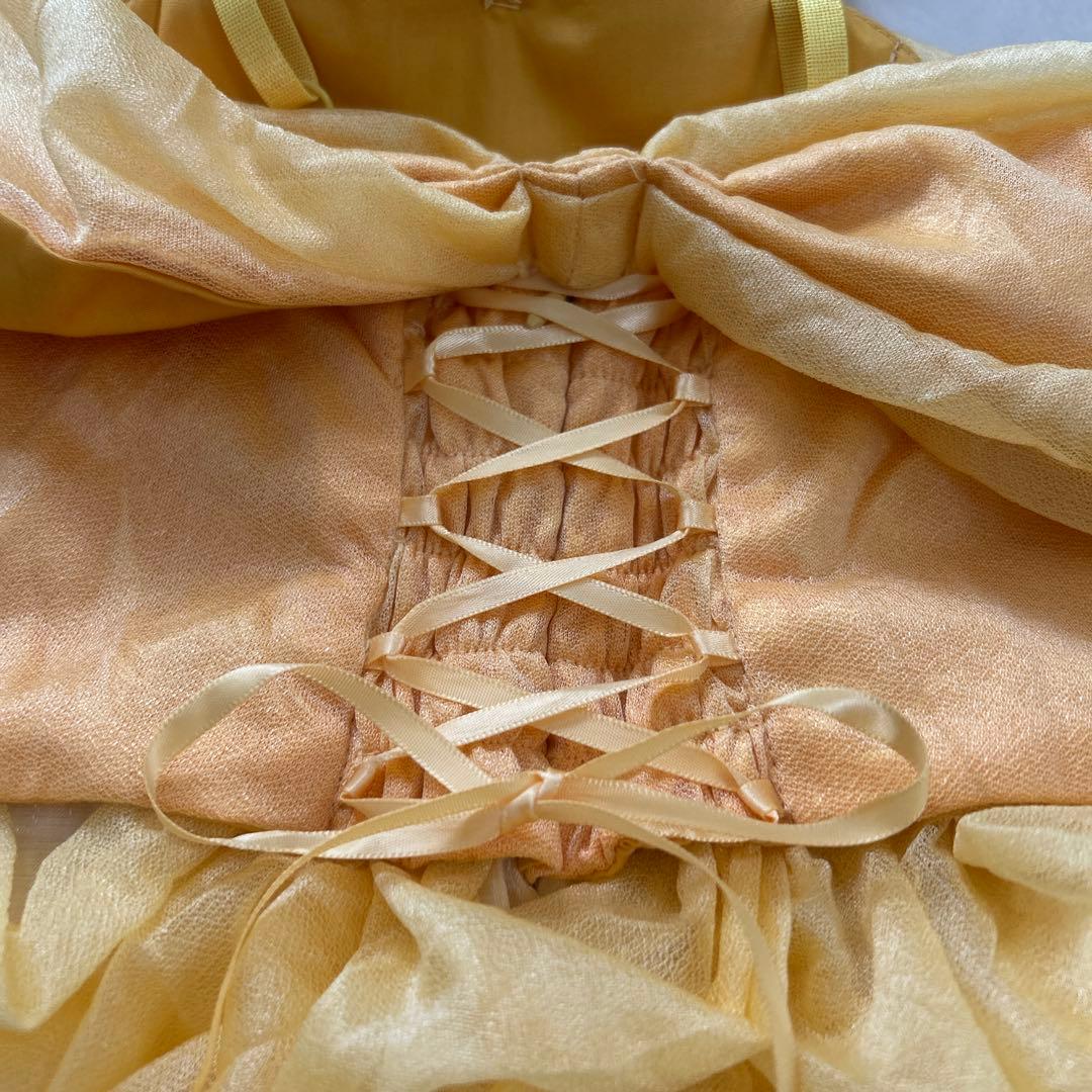 美女と野獣 ベル 黄色ドレス シークレットハニー 豪華 仮装 衣装 コスプレ