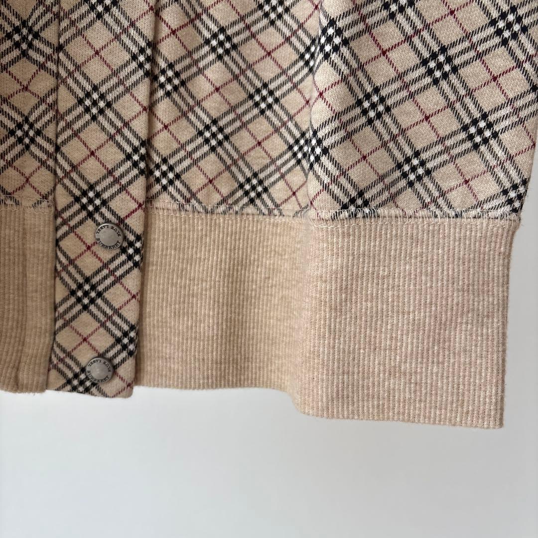 BURBERRY BLUE LABEL チェック柄 スウェットジャケット38