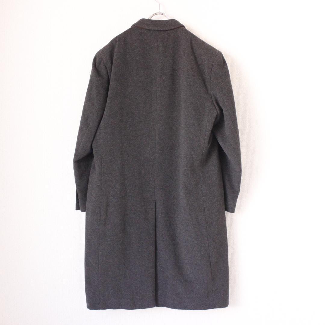LAUREN RALPH LAUREN カシミヤ混チェスターコート L グレー