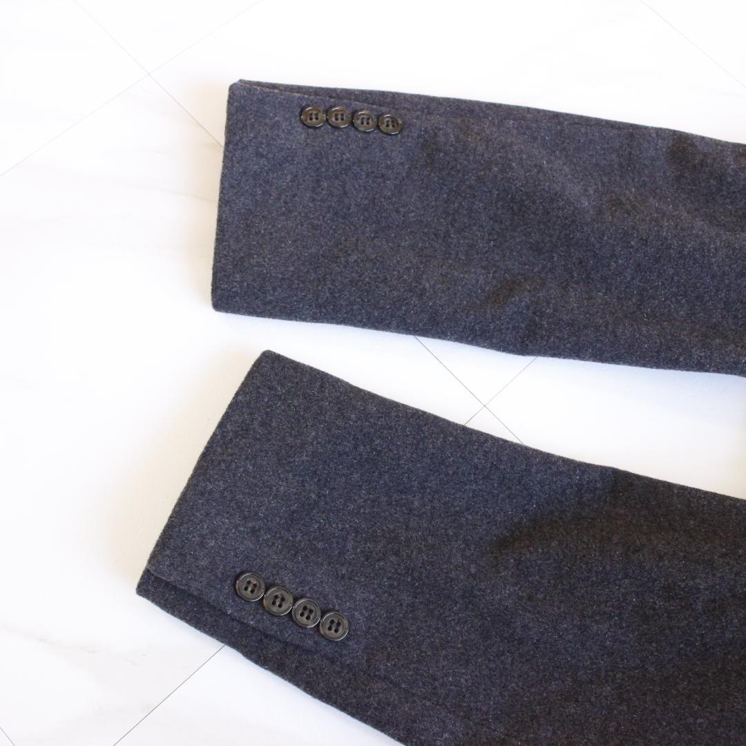 LAUREN RALPH LAUREN カシミヤ混チェスターコート L グレー