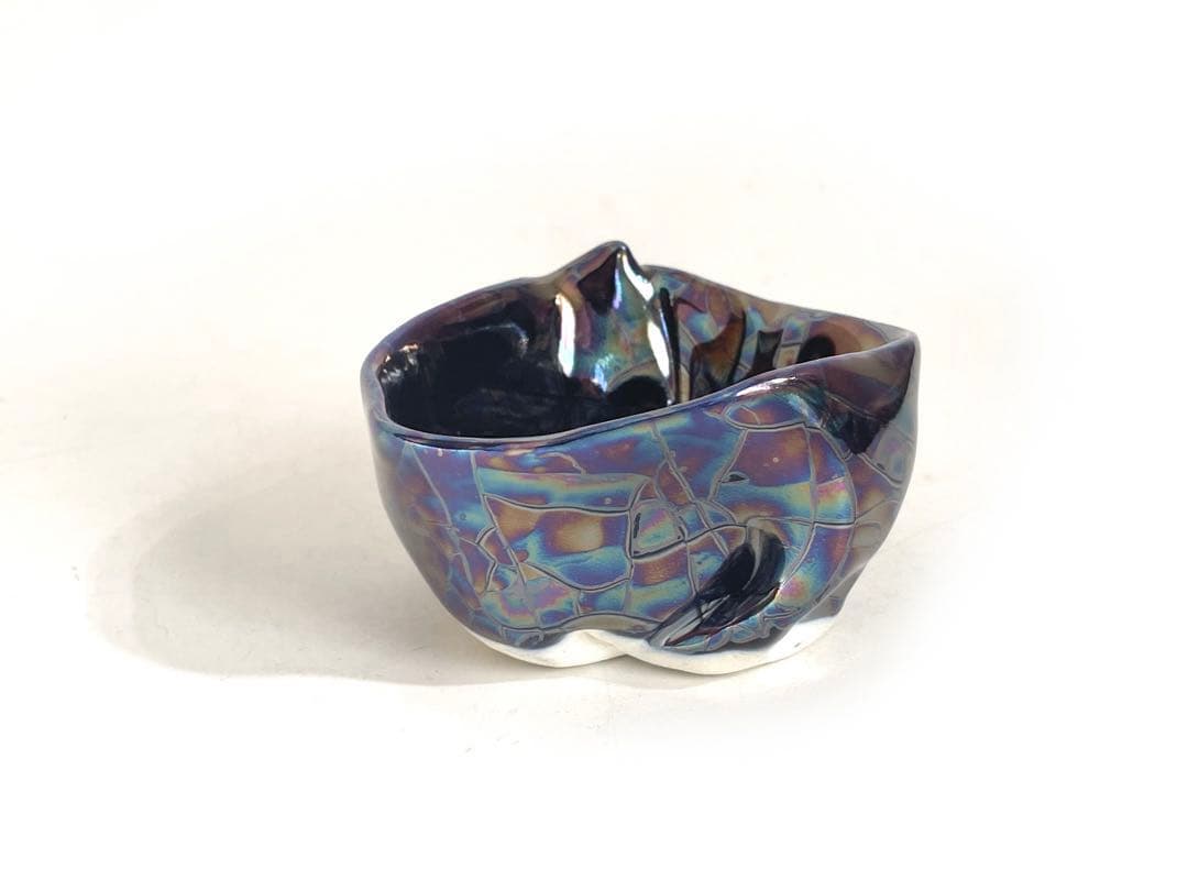 陶芸家　美術家　伊藤公象　酒器　酒杯　器　pearl blue 箱なし