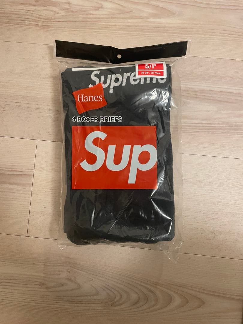 yuuto 　Supreme Hanes ブラック ボクサーパンツ