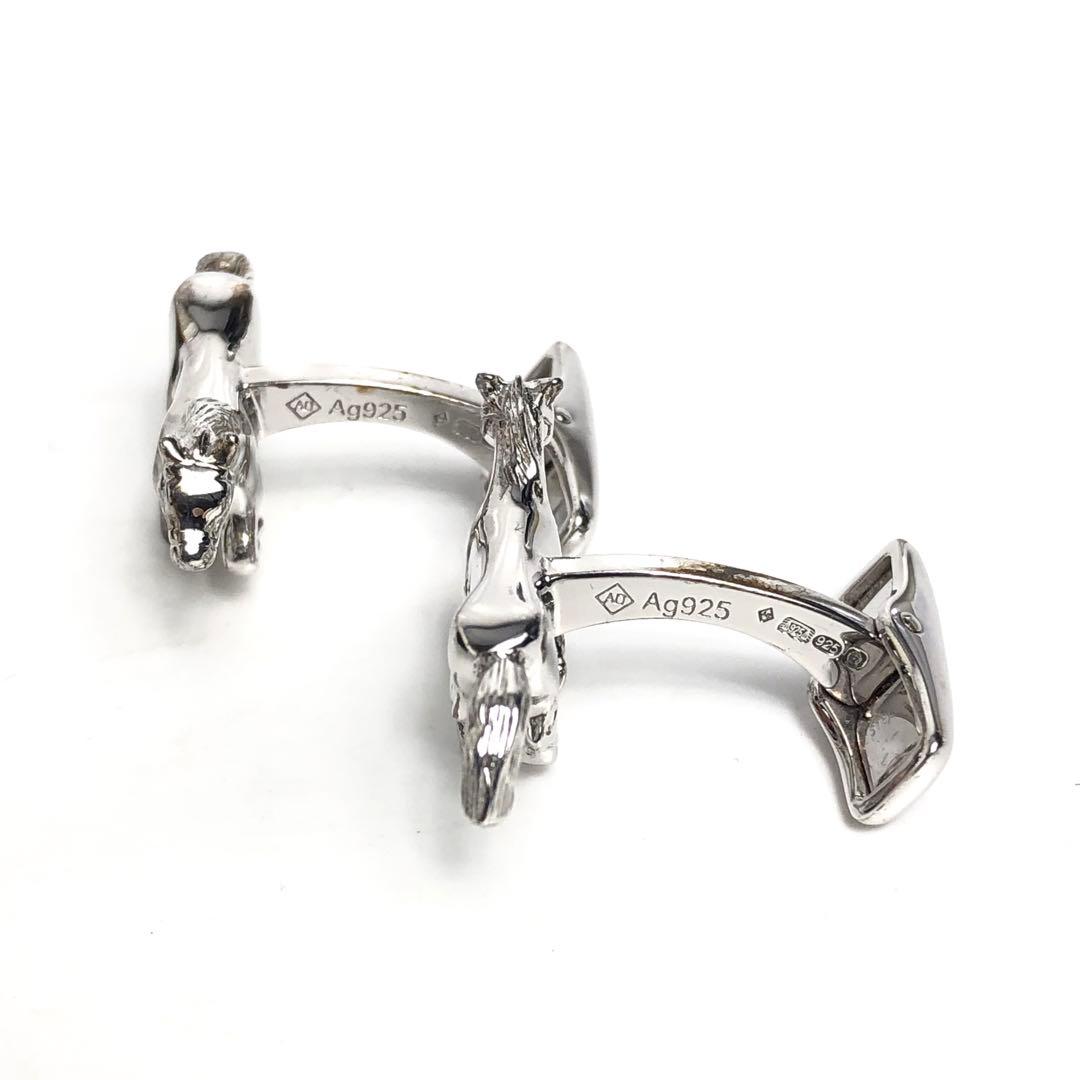 dunhill ダンヒル カフス 馬 ホース Ag925 シルバー メンズ