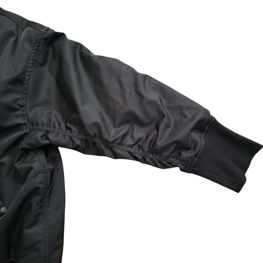 BASCO バスコ 背面ジッパー ギャザー MA1風 ブルゾン ゆったりサイズ