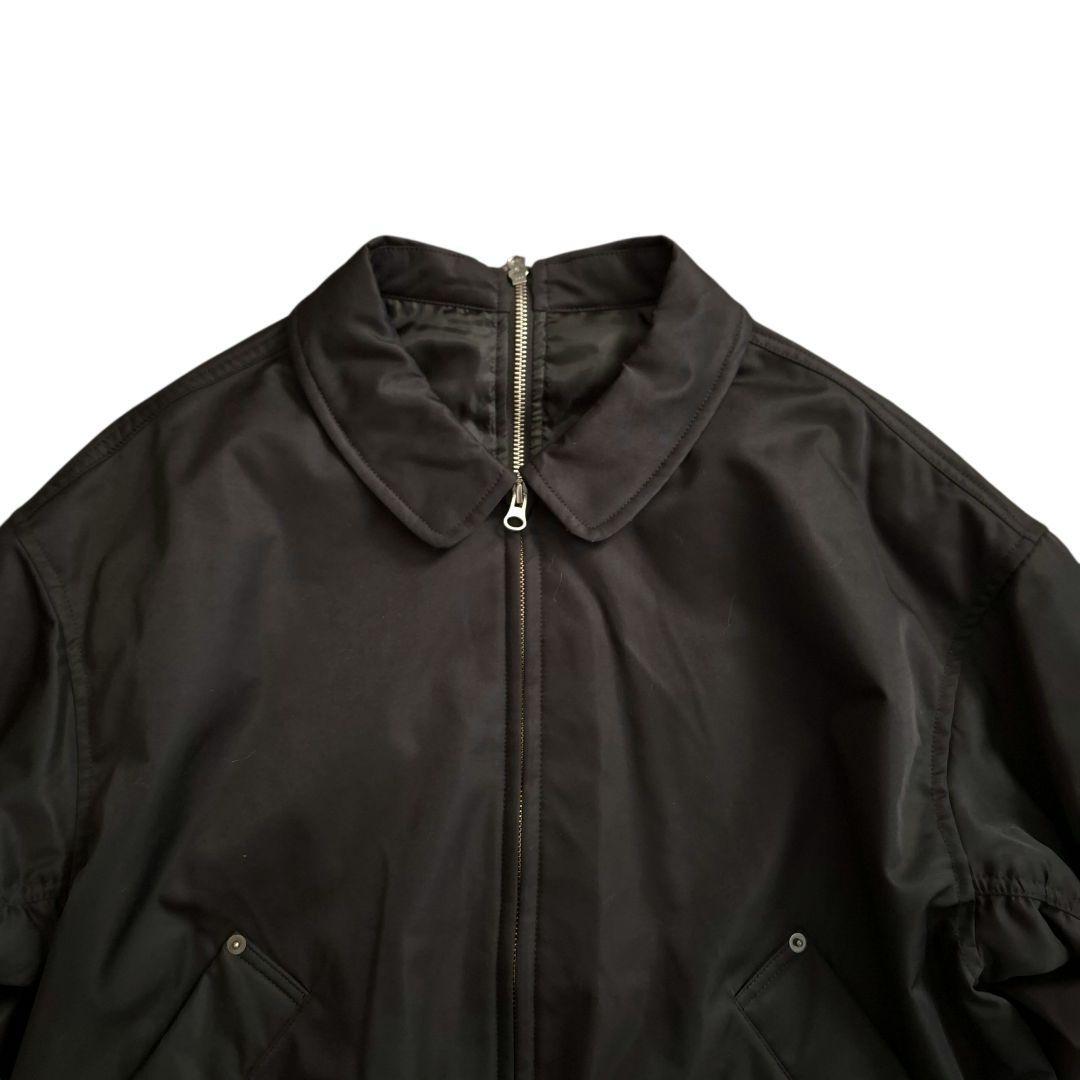 BASCO バスコ 背面ジッパー ギャザー MA1風 ブルゾン ゆったりサイズ