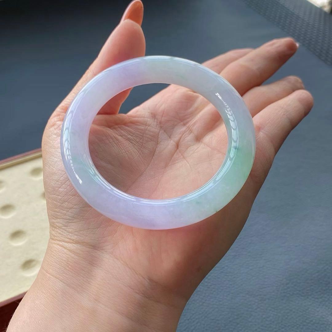 本翡翠、優雅、上品2色バングル