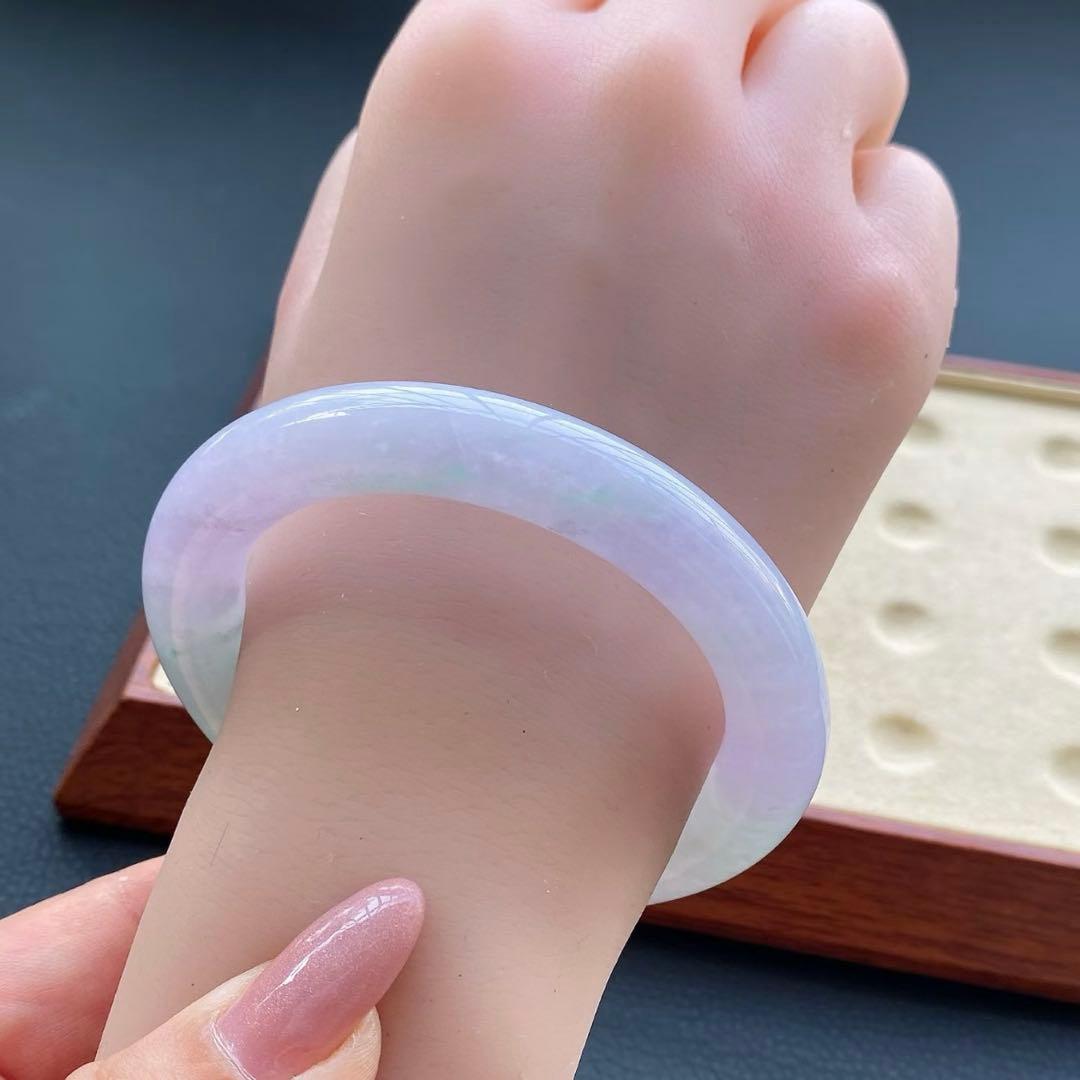 本翡翠、優雅、上品2色バングル