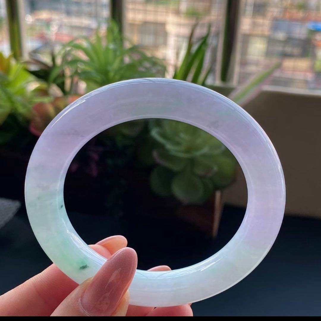 本翡翠、優雅、上品2色バングル