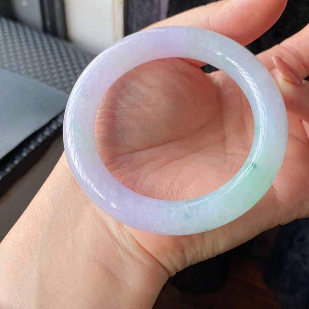本翡翠、優雅、上品2色バングル