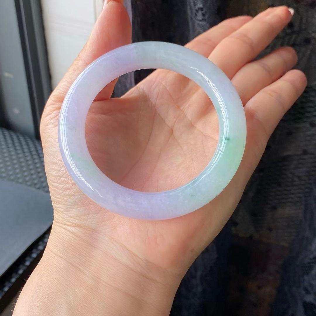 本翡翠、優雅、上品2色バングル