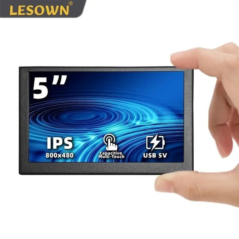 5ミニタッチスクリーンディスプレイ800x480HDUSB充電式フリッカーなし