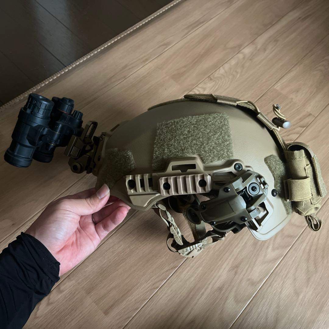 チームウェンディ タイプ ヘルメット レールアダプター付き サバゲー 装備 CB