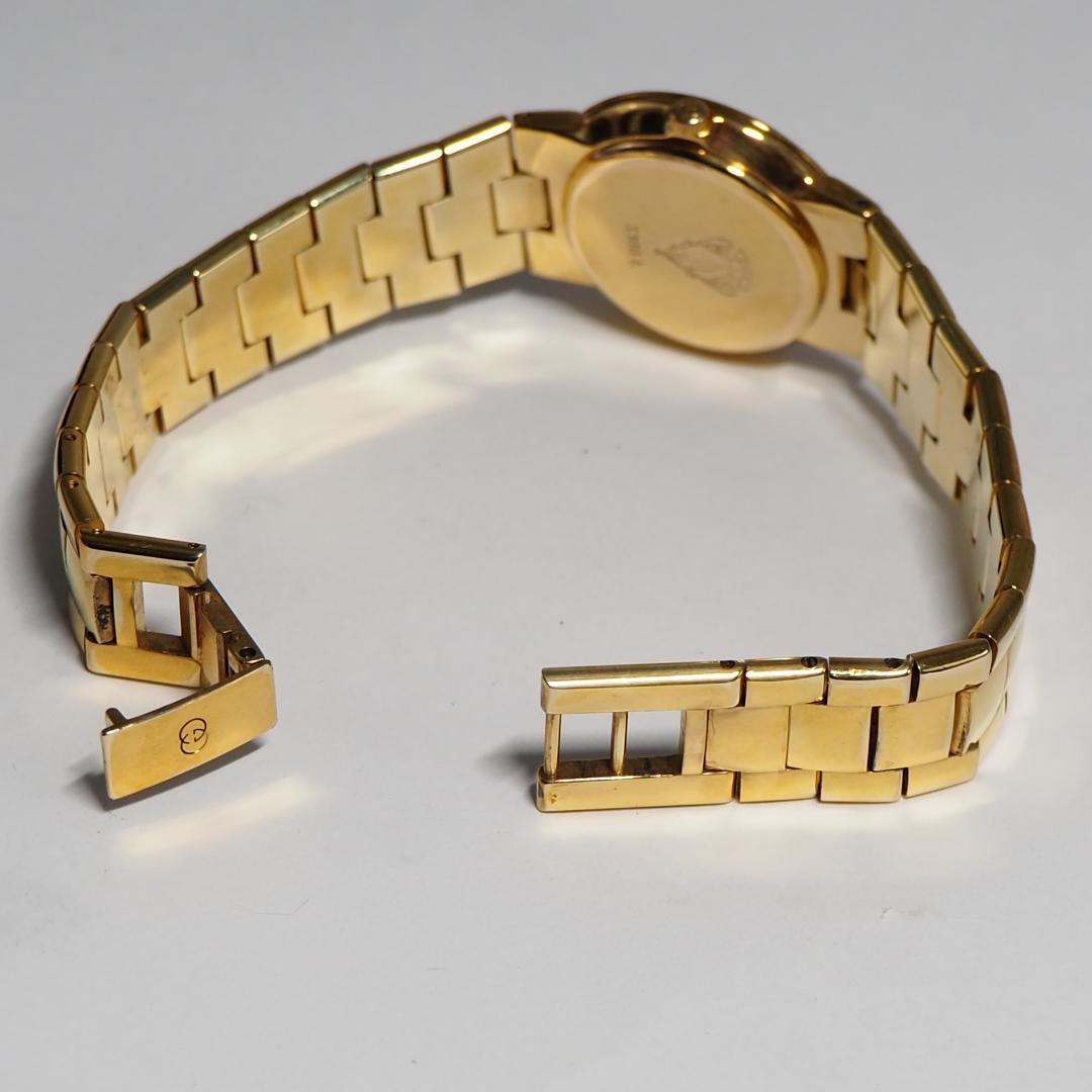 美品 グッチ GUCCI 3300L ローマン ゴールド文字盤 腕時計 H522