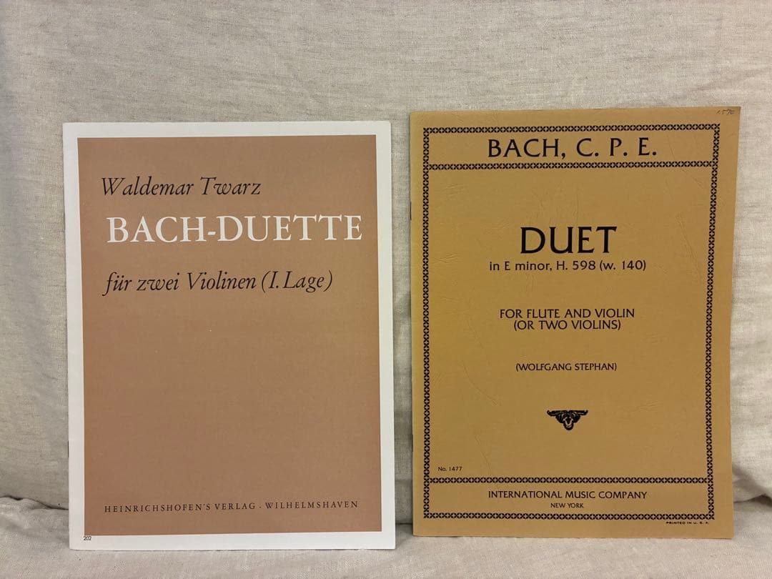 バイオリンデュオ楽譜集　9冊セット