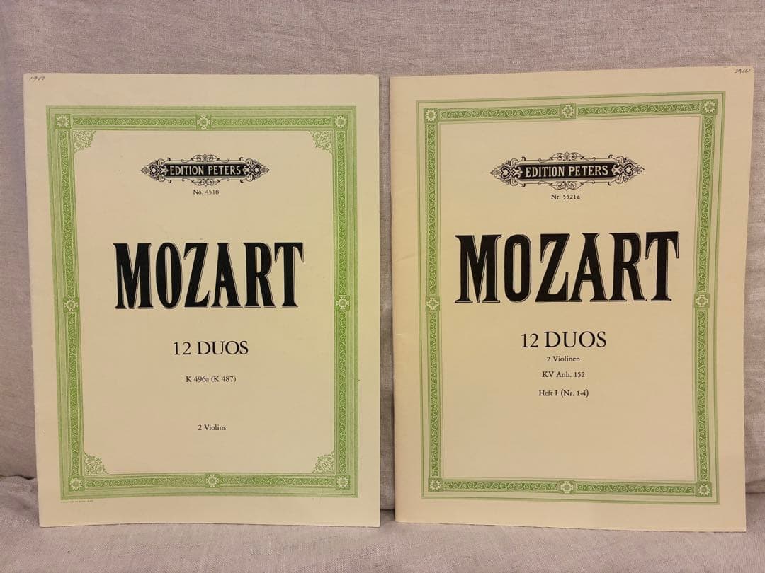 バイオリンデュオ楽譜集　9冊セット