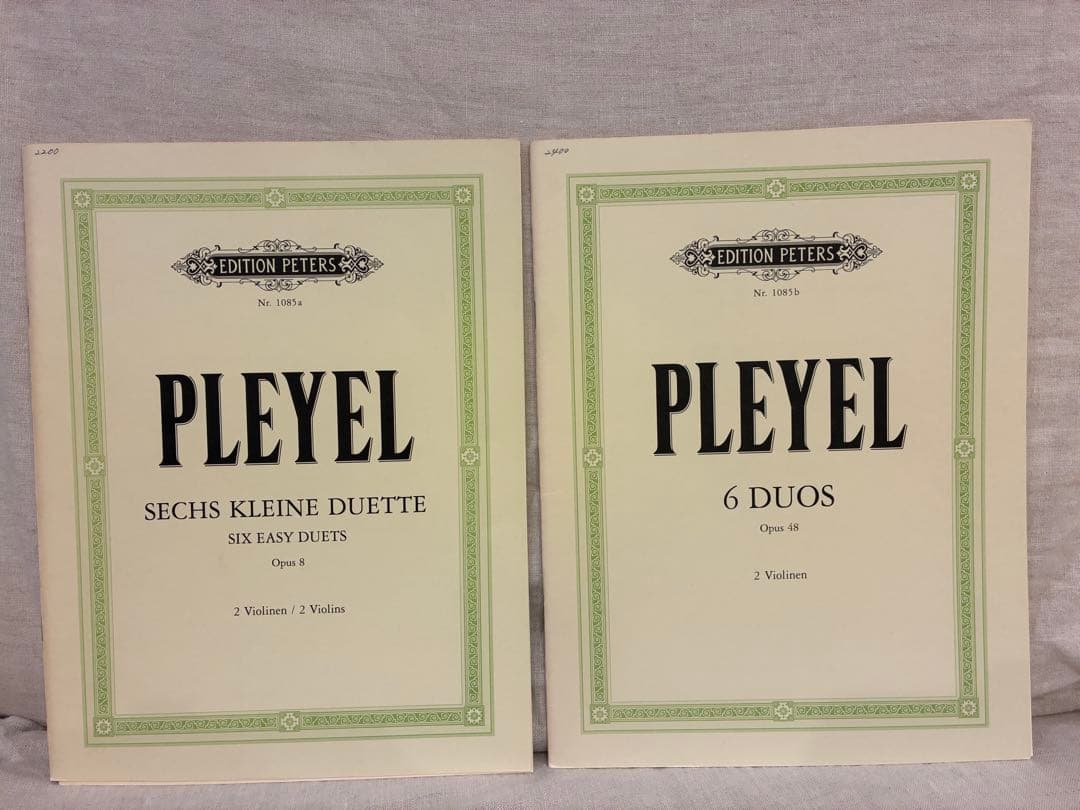 バイオリンデュオ楽譜集　9冊セット