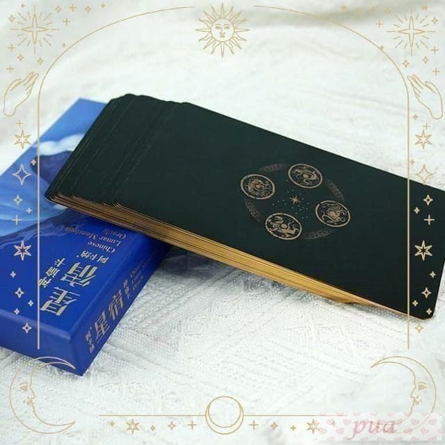 【正規品オラクルカード】金縁＆箔押し超美麗レアデッキ✨中国占星術二十八宿のカード