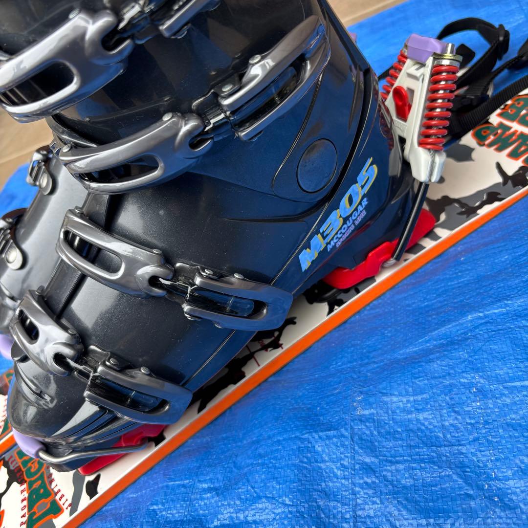 メンズ　サロモン ショートスキー　ファンスキーセット　26～26.5cmブーツ付