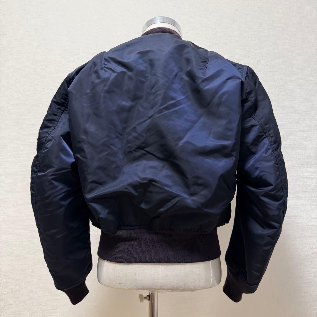 50s復刻　アルファ　B-15C　短丈　USA製　Y2K ネイビー　M