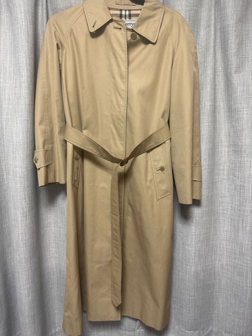 Burberry バーバリー ステンカラーコートベルト付 Lサイズ